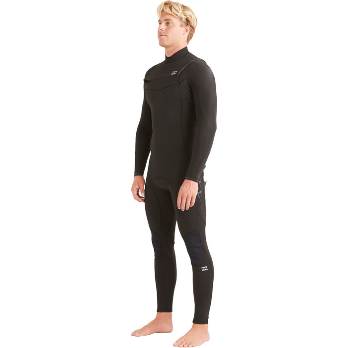 2024 Billabong Hombres Absolute 5/4mm Chest Zip Neopreno ABYW100194 - Black
